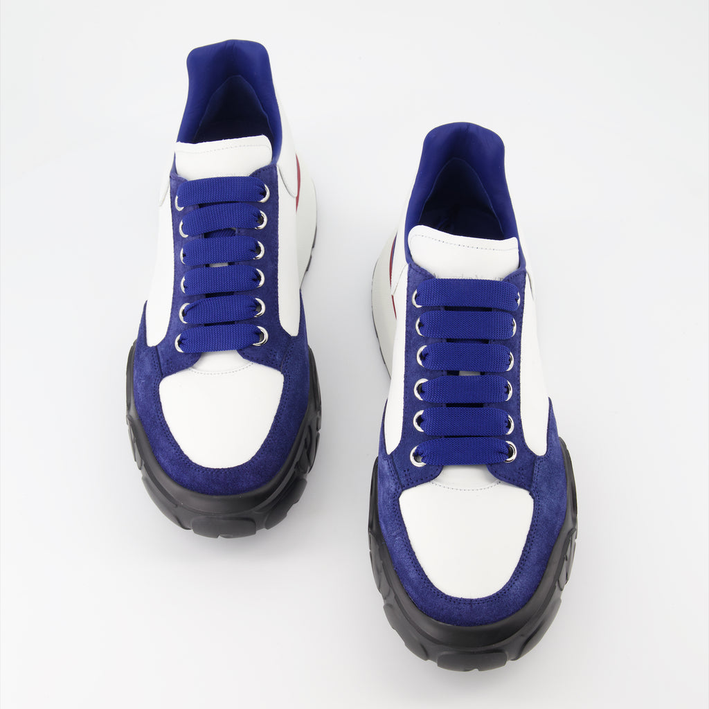 Baskets Basket Court Trainer Alexander McQueen Bleu Homme