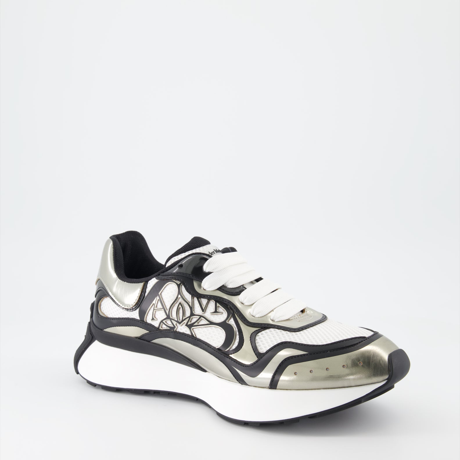 Sneaker Baskets Sprint Runner Alexander McQueen Silber Homme