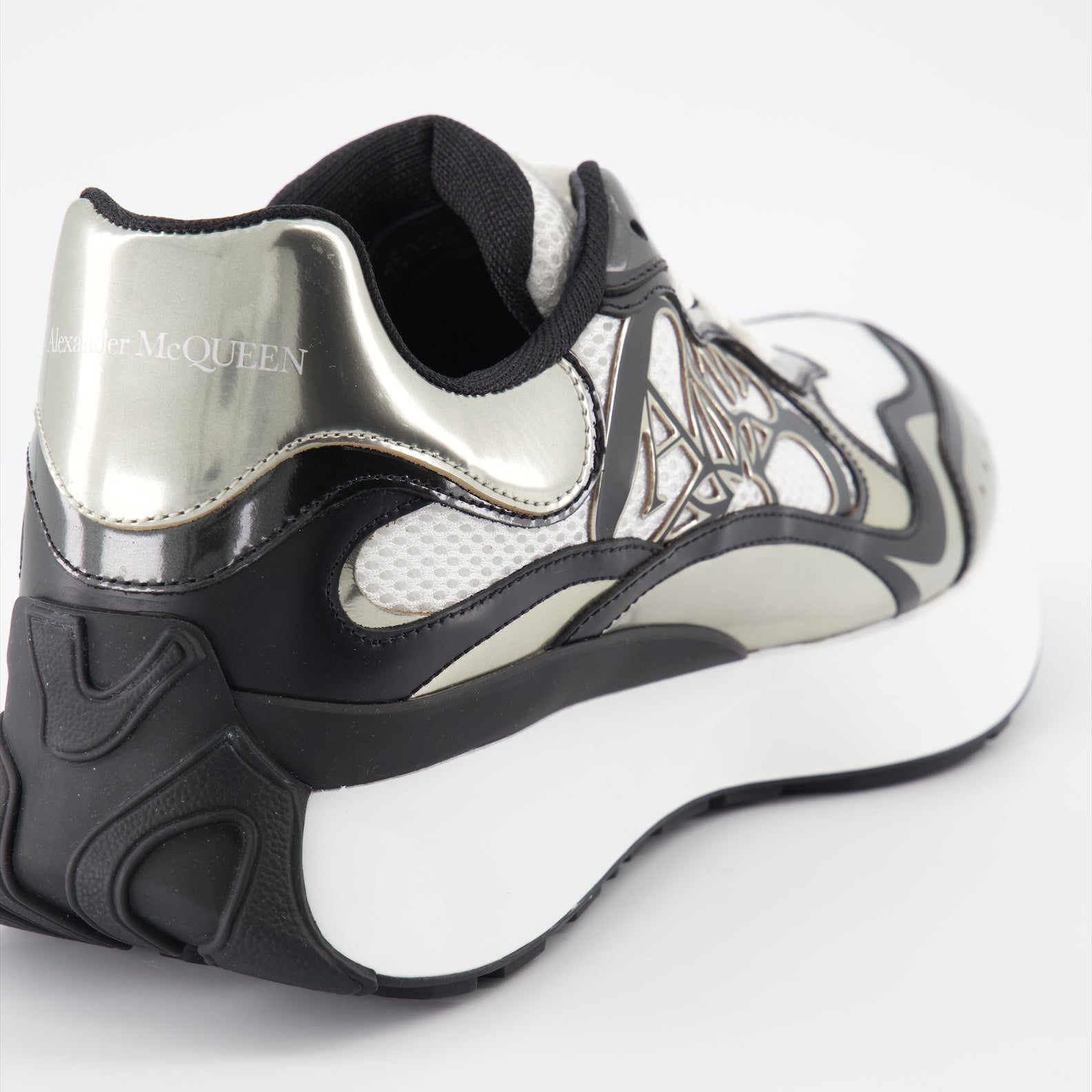 Sneaker Baskets Sprint Runner Alexander McQueen Silber Homme
