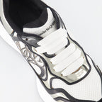 Sneaker Baskets Sprint Runner Alexander McQueen Silber Homme