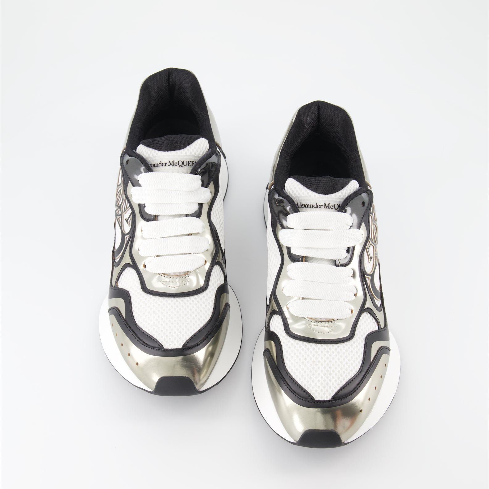 Sneaker Baskets Sprint Runner Alexander McQueen Silber Homme