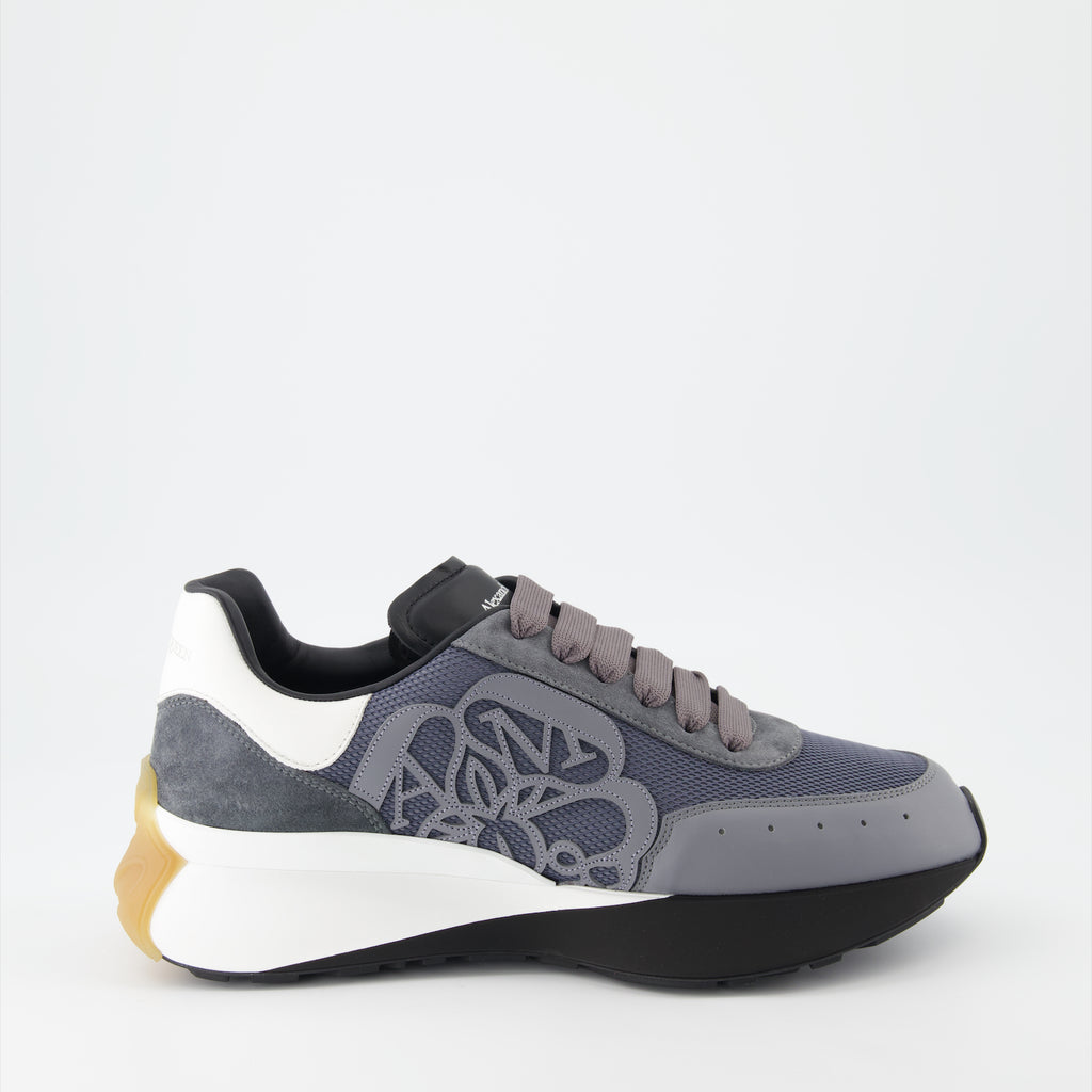 Sneaker Baskets Sprint Runner Alexander McQueen Blau Homme