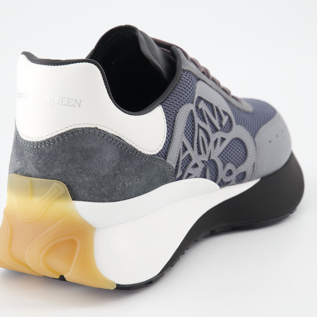 Sneaker Baskets Sprint Runner Alexander McQueen Blau Homme