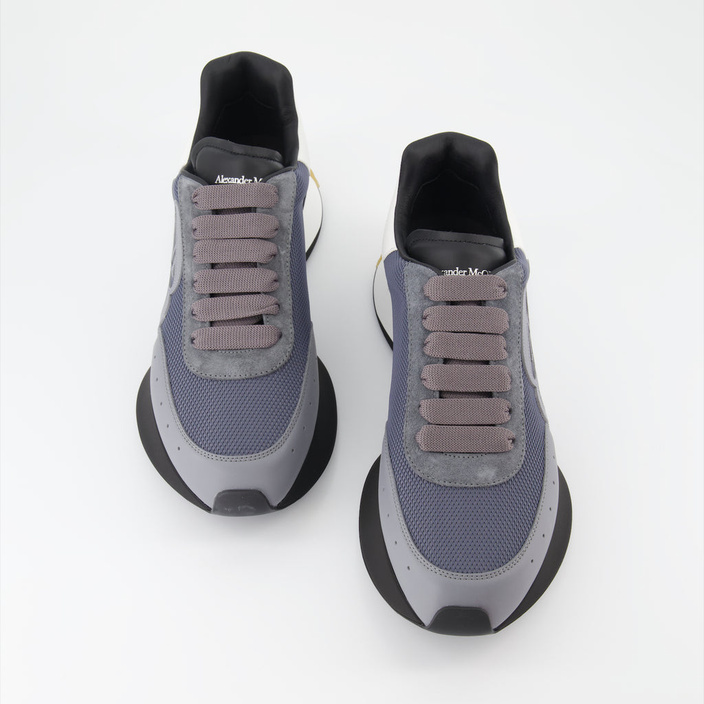 Sneaker Baskets Sprint Runner Alexander McQueen Blau Homme