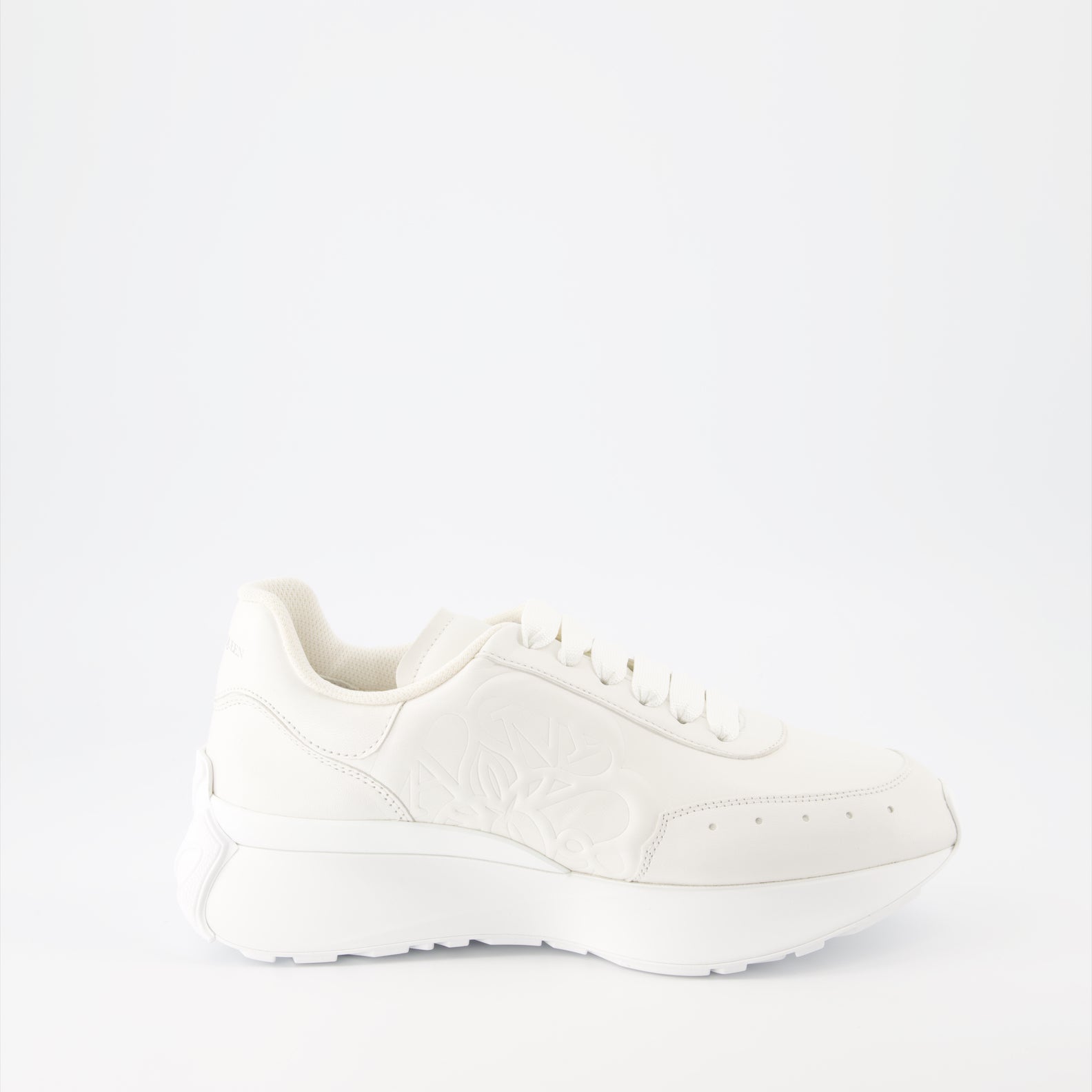 Sneaker Baskets Sprint Runner Alexander McQueen Weiß Femme
