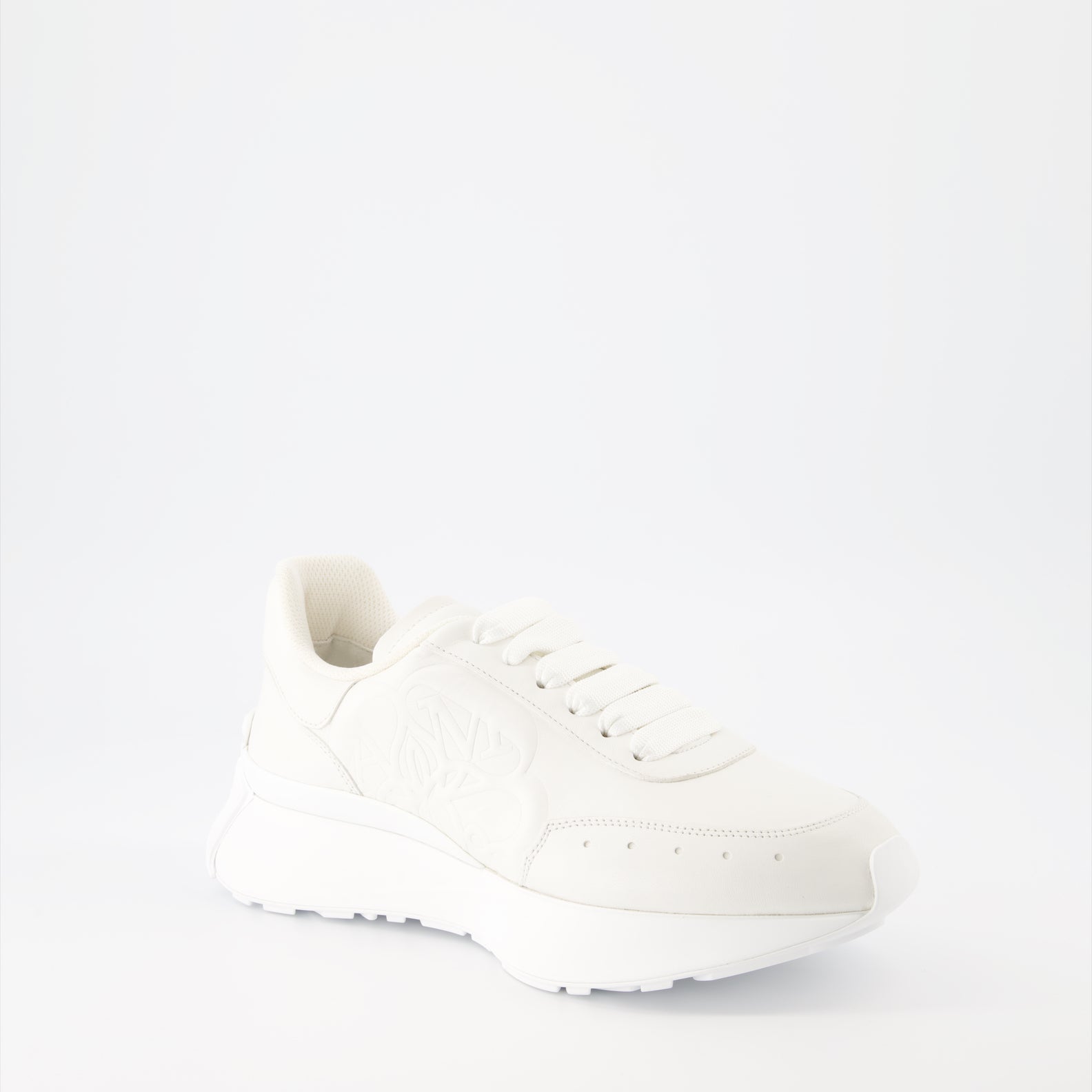 Sneaker Baskets Sprint Runner Alexander McQueen Weiß Femme