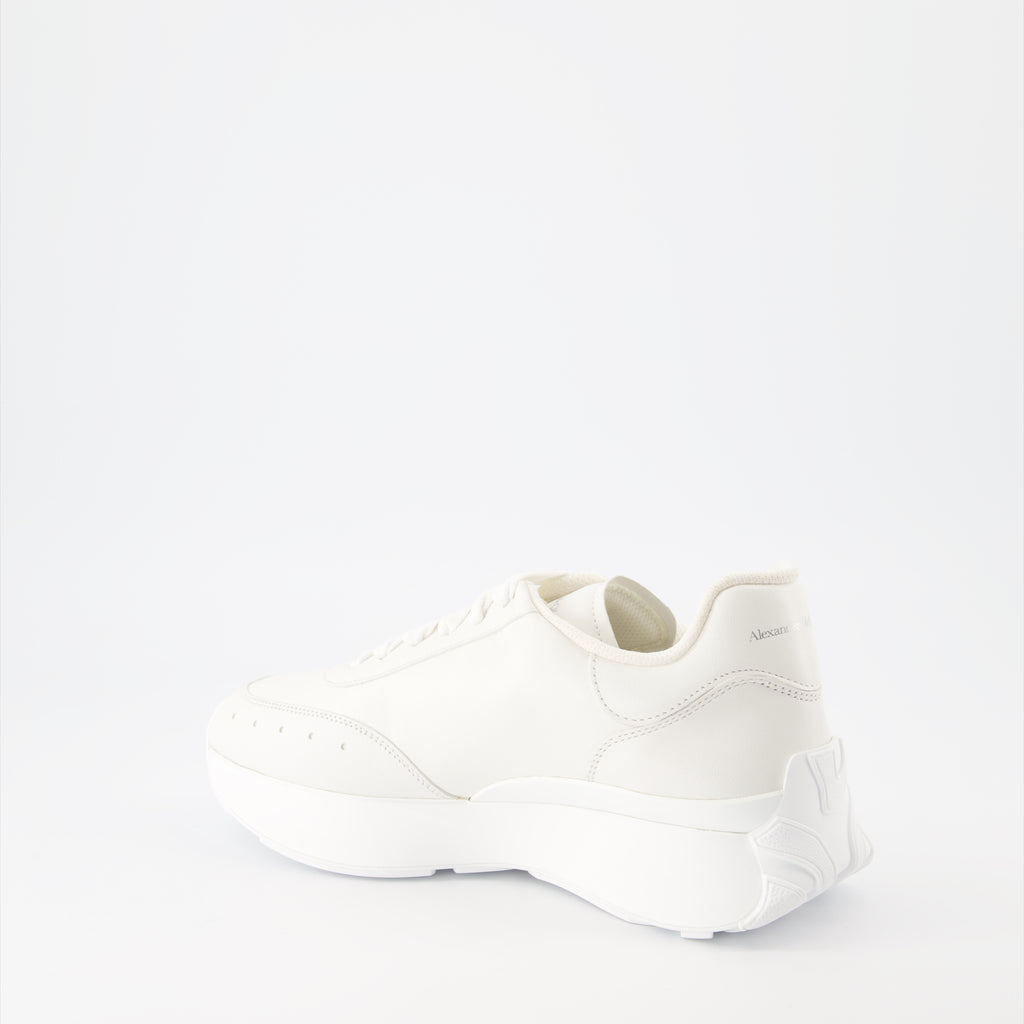 Sneaker Baskets Sprint Runner Alexander McQueen Weiß Femme