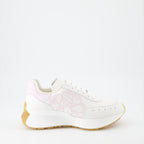 Sneaker Baskets Sprint Runner Alexander McQueen Weiß Femme