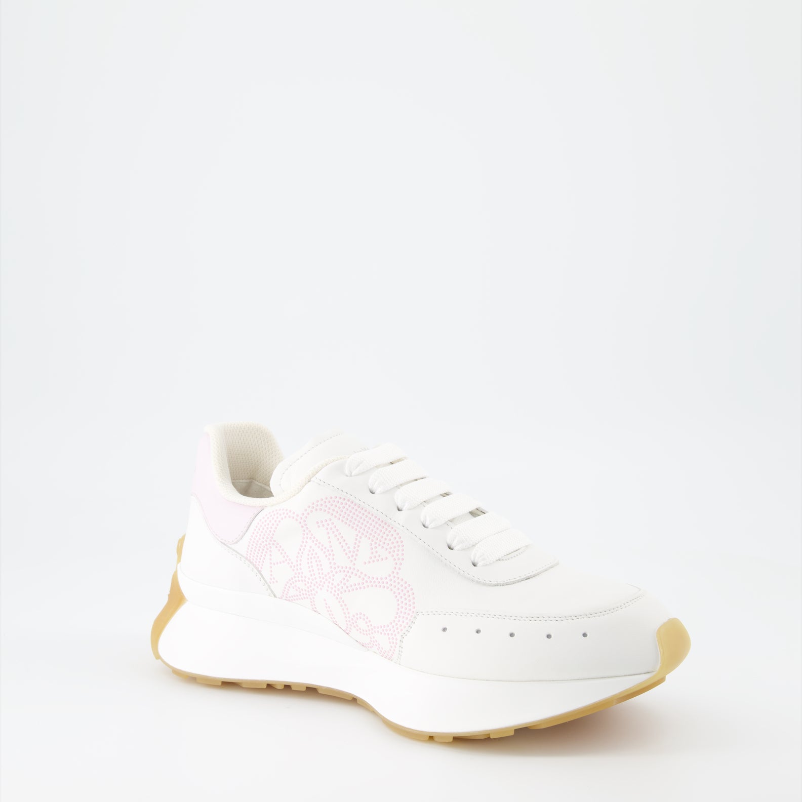 Sneaker Baskets Sprint Runner Alexander McQueen Weiß Femme