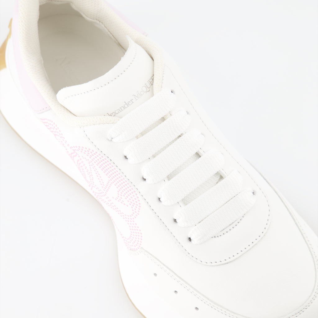 Sneaker Baskets Sprint Runner Alexander McQueen Weiß Femme