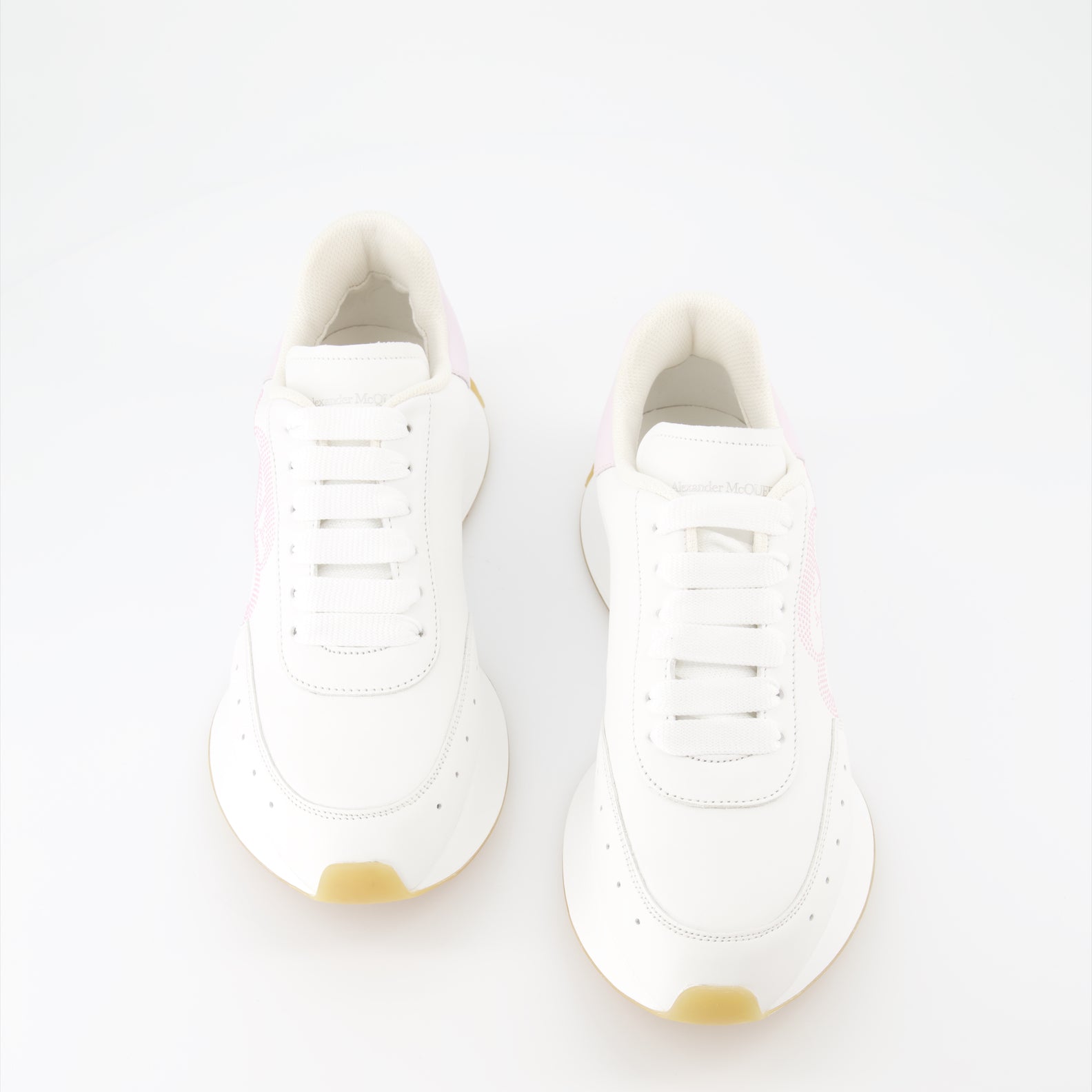 Sneaker Baskets Sprint Runner Alexander McQueen Weiß Femme