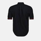 Camisas Chemise à logo bande Alexander McQueen Negro Homme