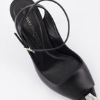 Scarpe aperte Sandales à talon Punk Alexander McQueen Nero Femme