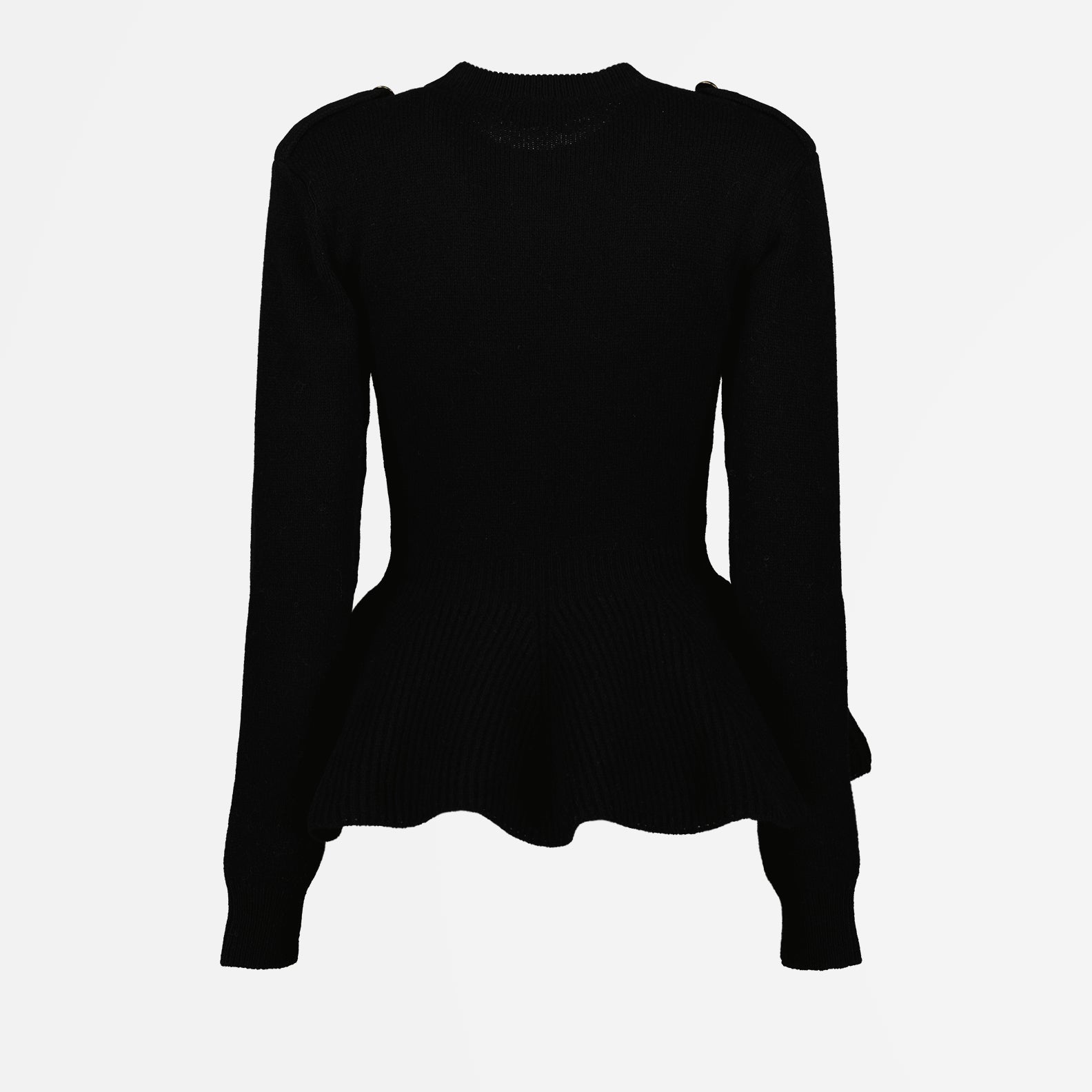 Maille Pull à volants Alexander McQueen Noir Femme