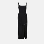 Vestidos Robe lápis fendida Alexander McQueen Preto Femme