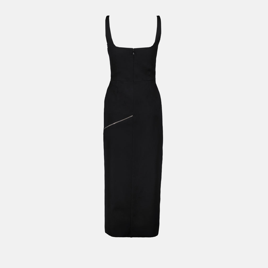 Vestidos Robe lápis fendida Alexander McQueen Preto Femme