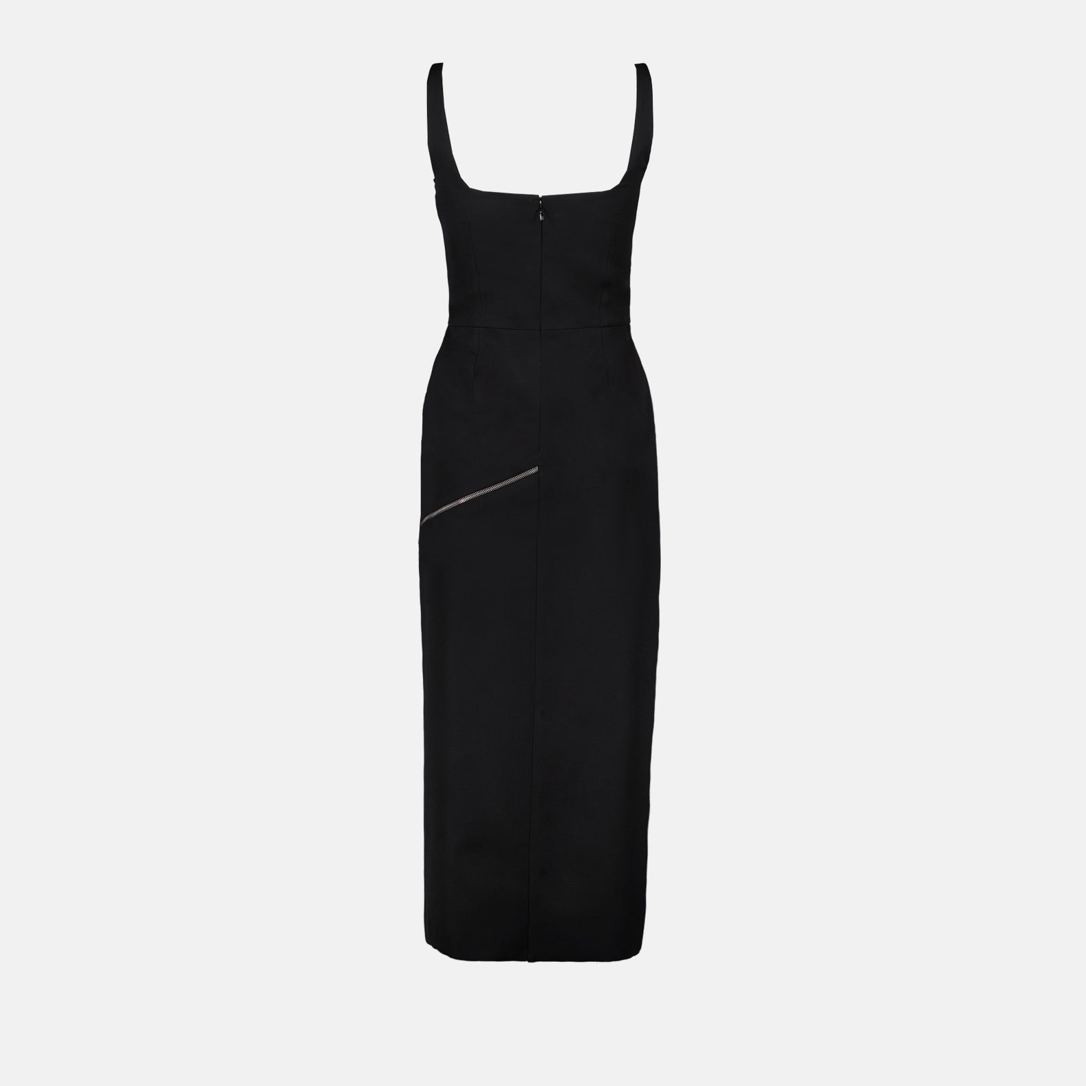 Vestidos Robe lápis fendida Alexander McQueen Preto Femme