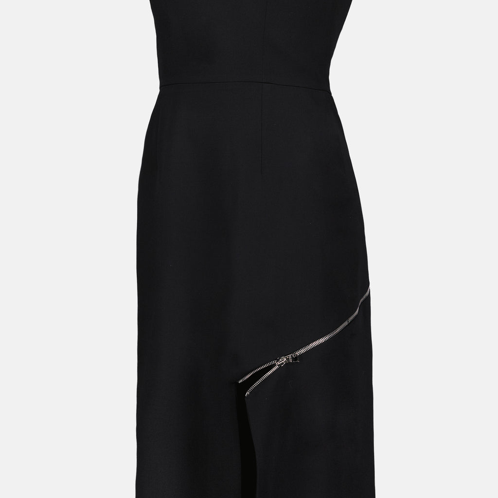 Vestidos Robe lápis fendida Alexander McQueen Preto Femme