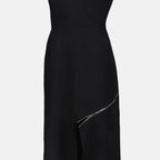 Vestidos Robe lápis fendida Alexander McQueen Preto Femme