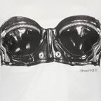 T-shirts T-shirt Biker Alexander McQueen Blanc Femme