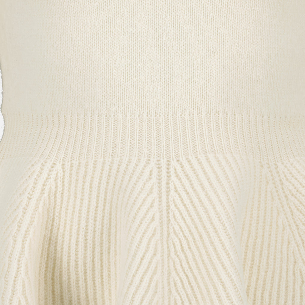 Maille Pull à volants Alexander McQueen Beige Femme