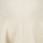 Maille Pull à volants Alexander McQueen Beige Femme