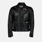 Coats Leather perfecto Alexander McQueen Black Man