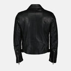 Coats Leather perfecto Alexander McQueen Black Man