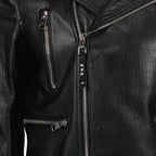 Coats Leather perfecto Alexander McQueen Black Man