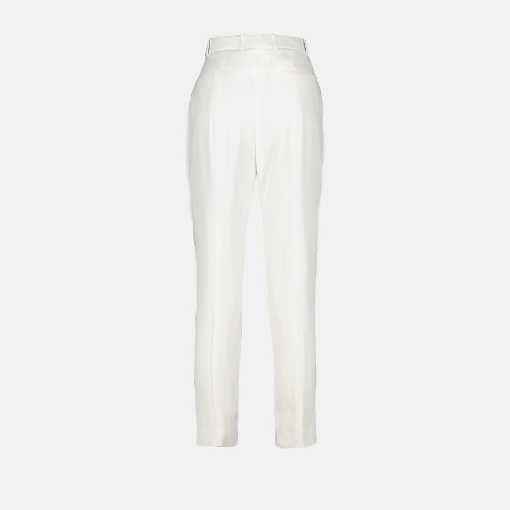 Pantalones Pantalon cigarette Alexander McQueen Blanco Femme