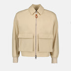 Vestes Veste blouson militaire Alexander McQueen Beige Homme