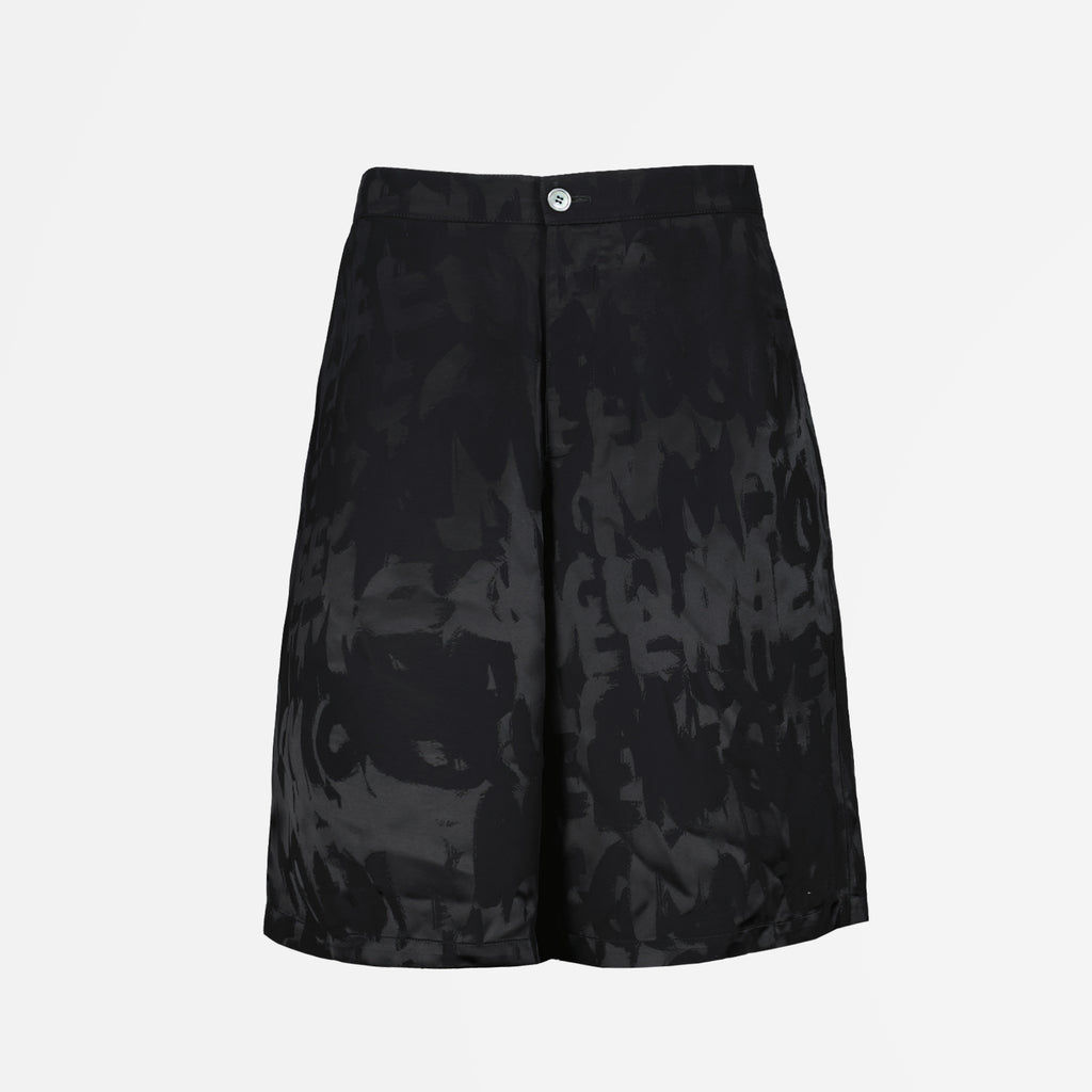 Shorts Short Graffiti Alexander McQueen Negro Homme
