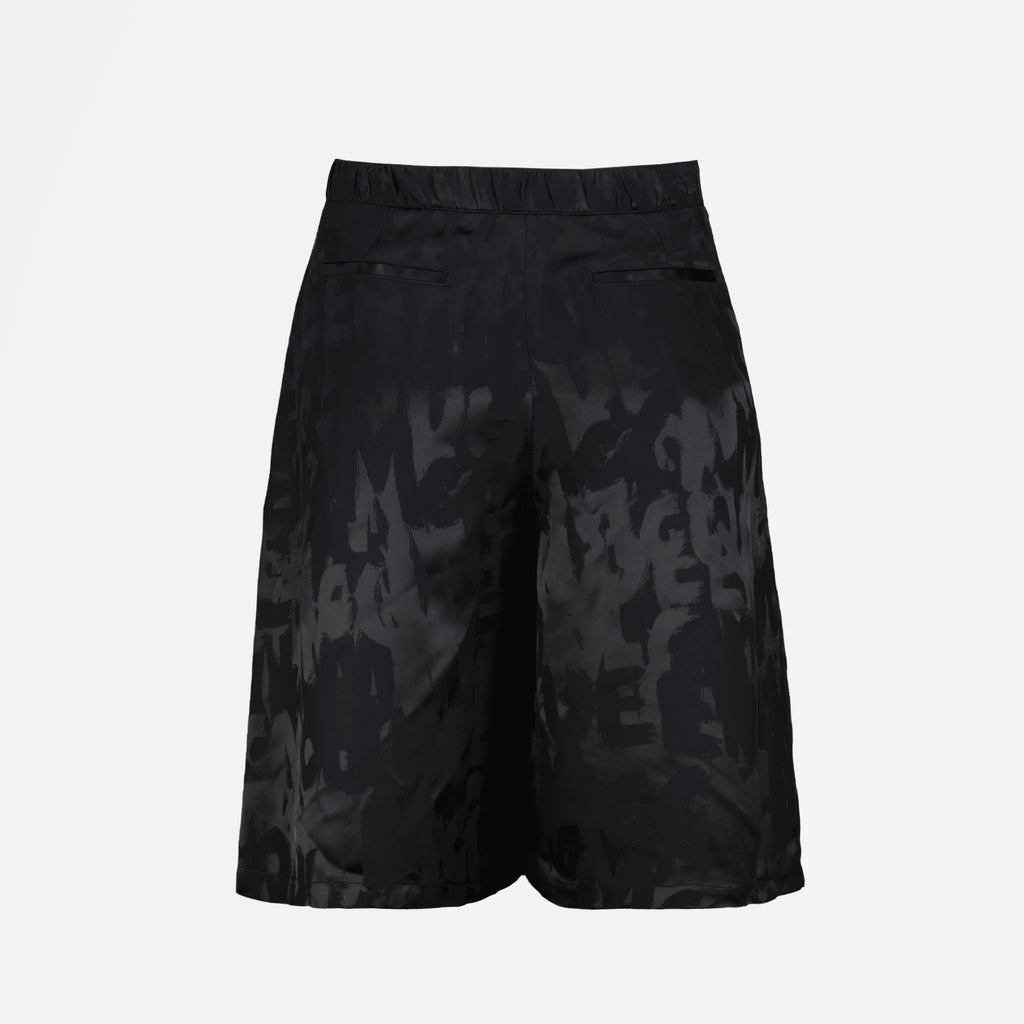 Shorts Short Graffiti Alexander McQueen Negro Homme