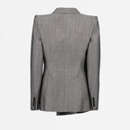 Jackets Wool blazer Alexander McQueen Gray Femme