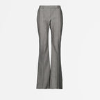 Pants Pleated pants Alexander McQueen Gray Women