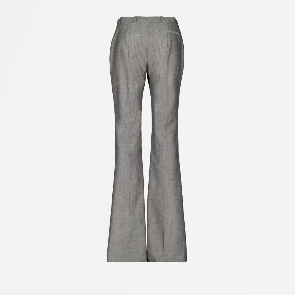Pants Pleated pants Alexander McQueen Gray Women