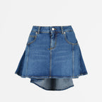 Jupes Jupe en denim Alexander McQueen Bleu Femme