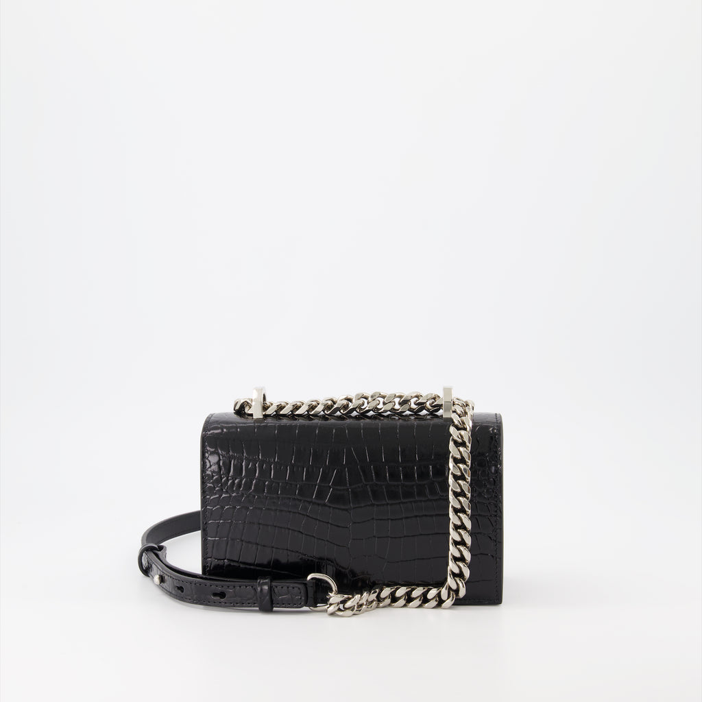 크로스백 Sac mini Jewelled Satchel Alexander McQueen 검은색 Femme