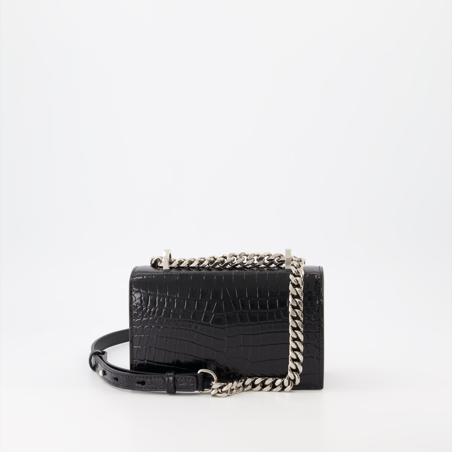 크로스백 Sac mini Jewelled Satchel Alexander McQueen 검은색 Femme