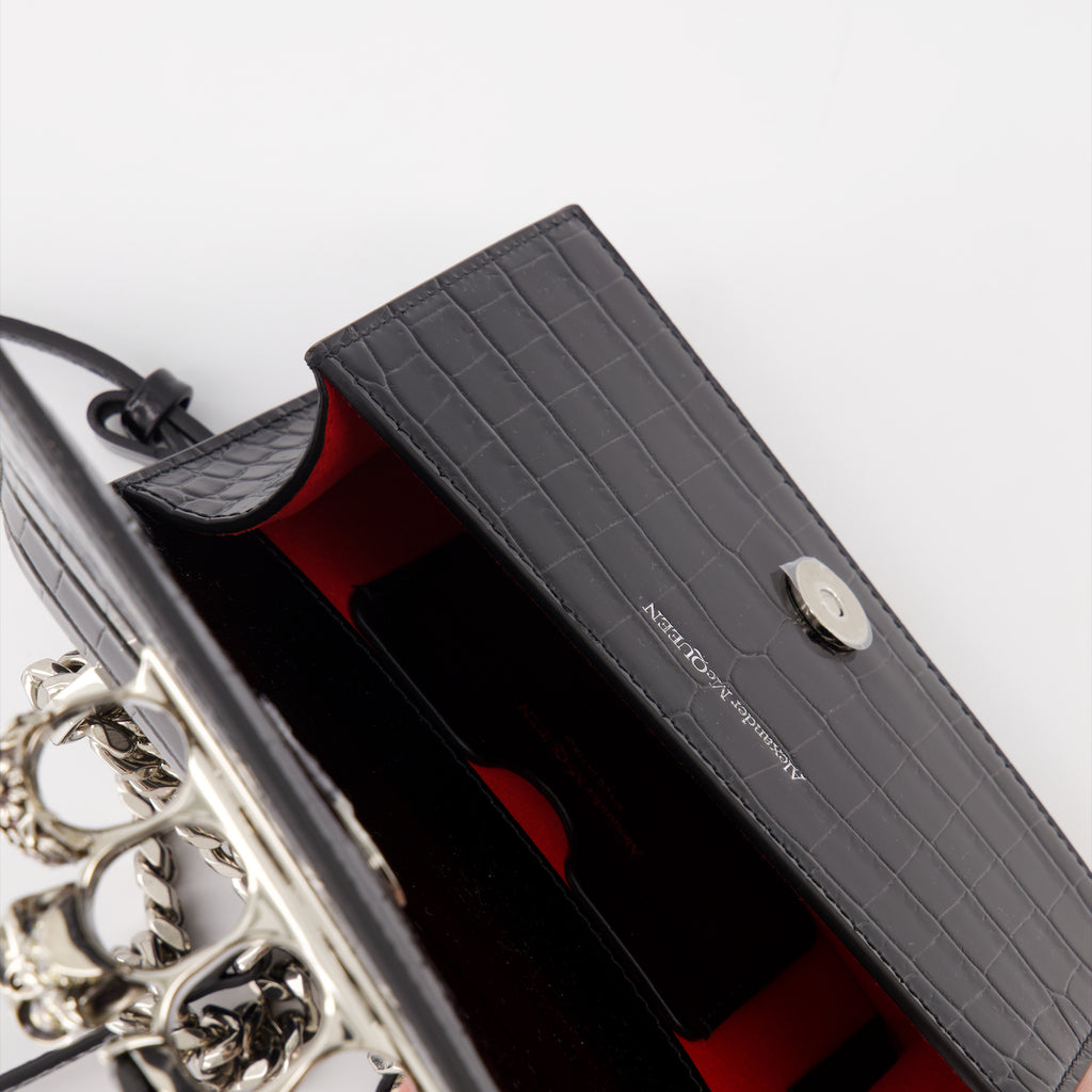크로스백 Sac mini Jewelled Satchel Alexander McQueen 검은색 Femme