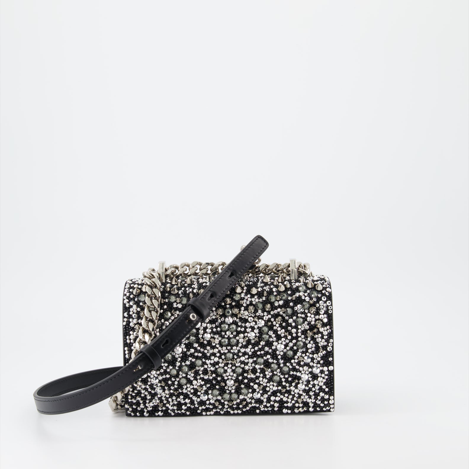 Sacs bandoulière Sac Jewelled satchel Alexander McQueen Noir Femme