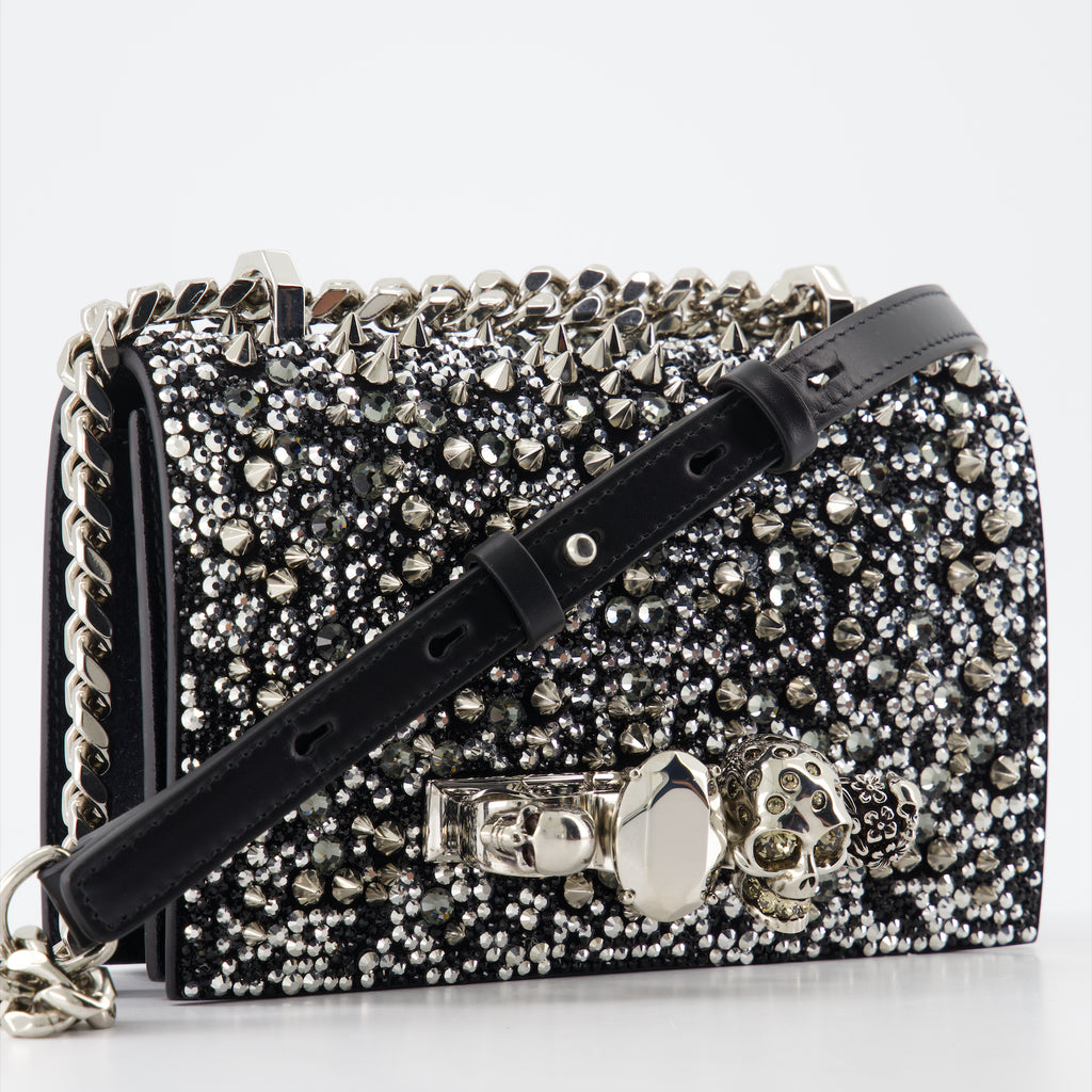 Sacs bandoulière Sac Jewelled satchel Alexander McQueen Noir Femme
