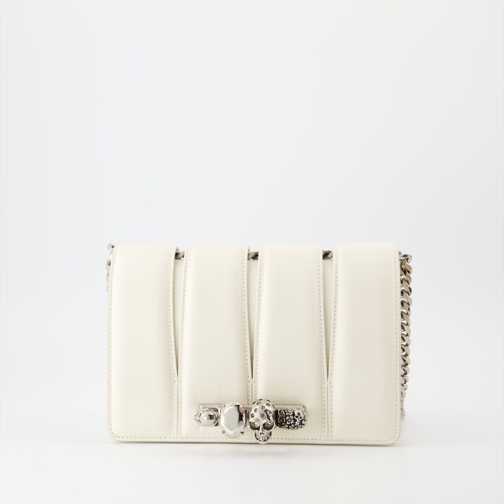 Bolsos bandolera Sac The Slash Alexander McQueen Blanco Femme