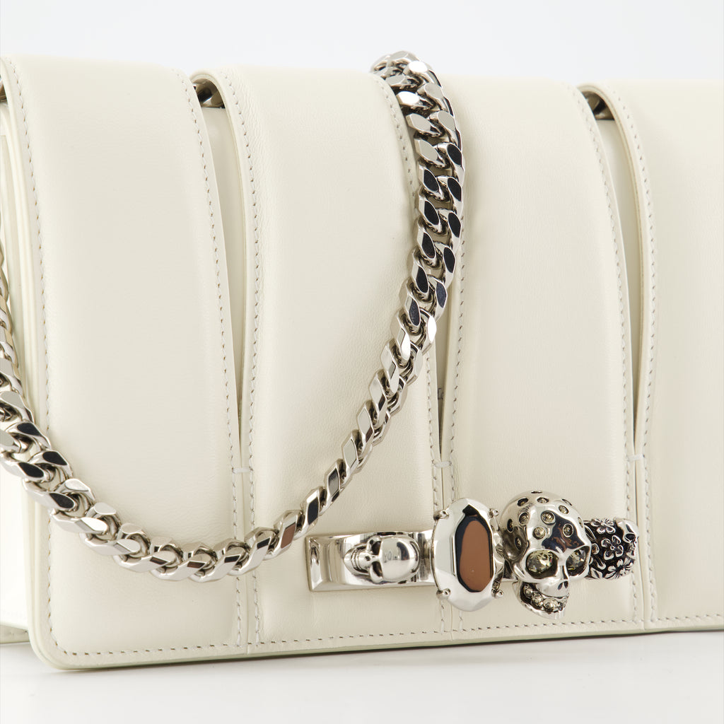 Bolsos bandolera Sac The Slash Alexander McQueen Blanco Femme