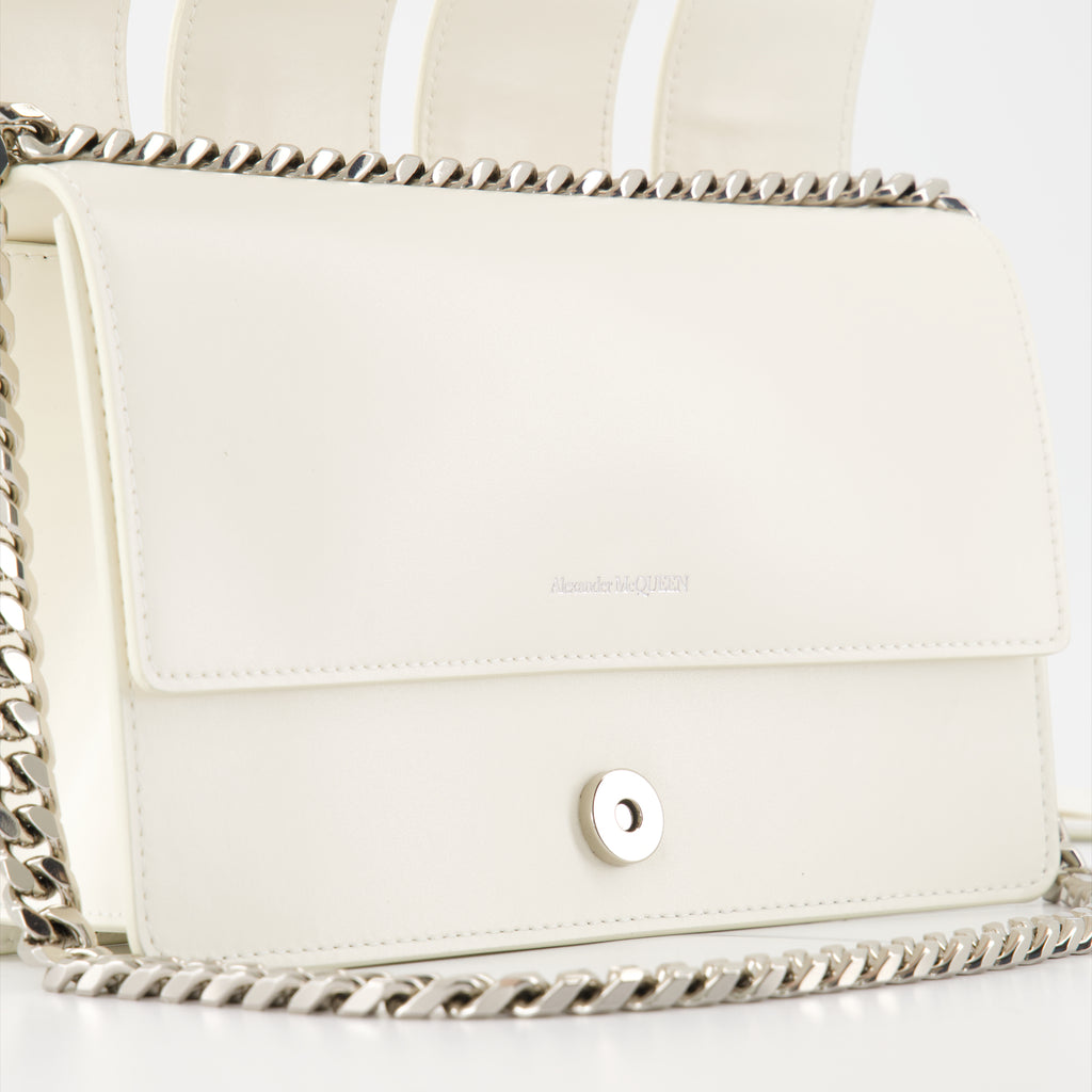 Bolsos bandolera Sac The Slash Alexander McQueen Blanco Femme