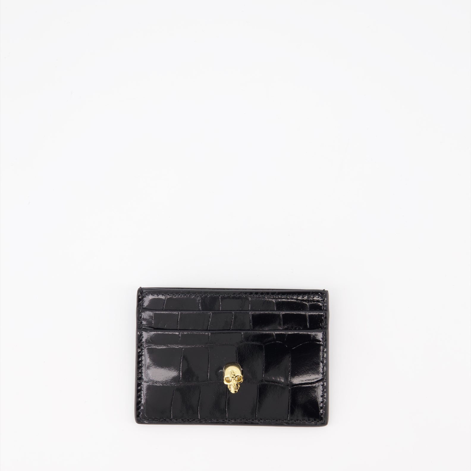 Petite maroquinerie Porte-carte Skull Alexander McQueen Noir Femme