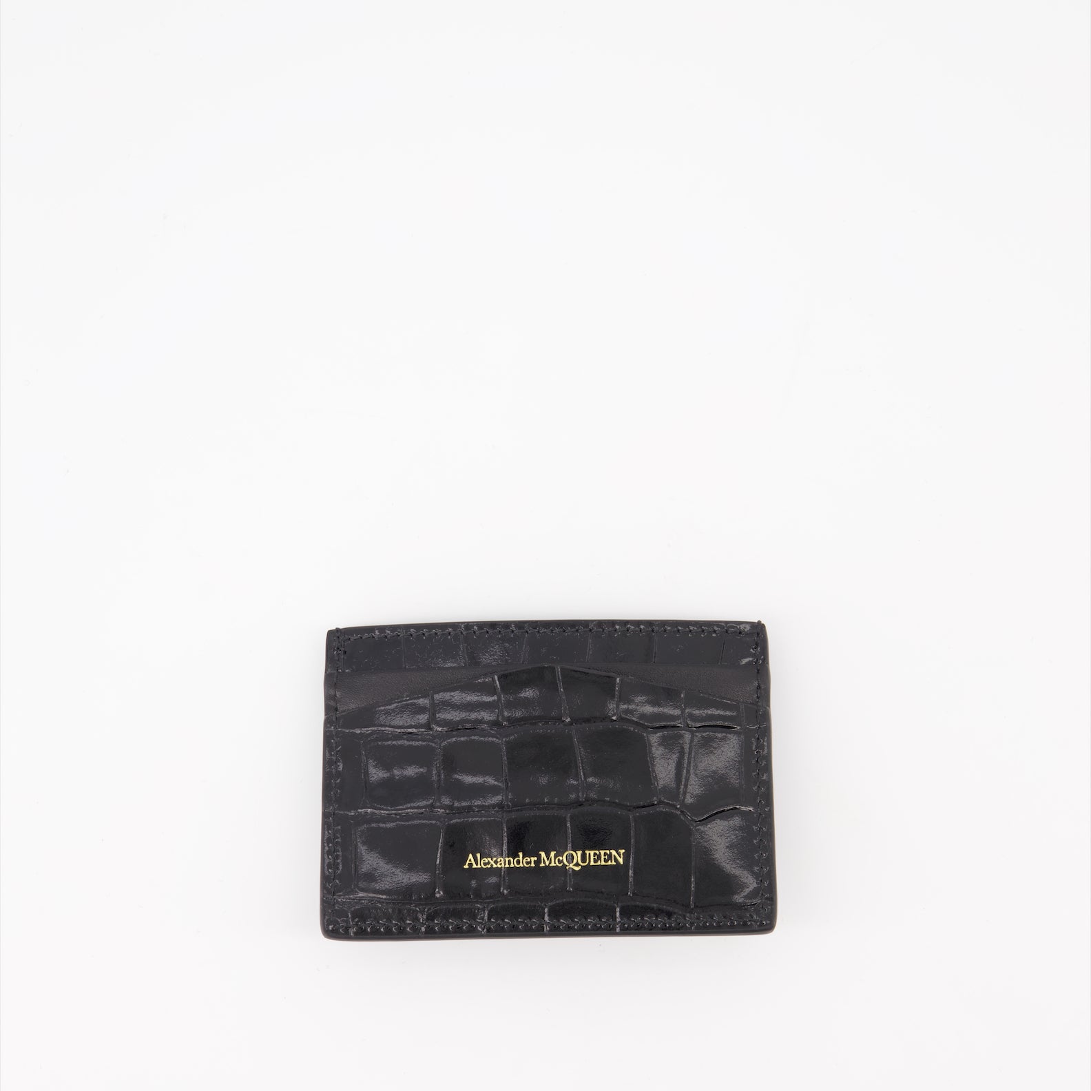 Petite maroquinerie Porte-carte Skull Alexander McQueen Noir Femme
