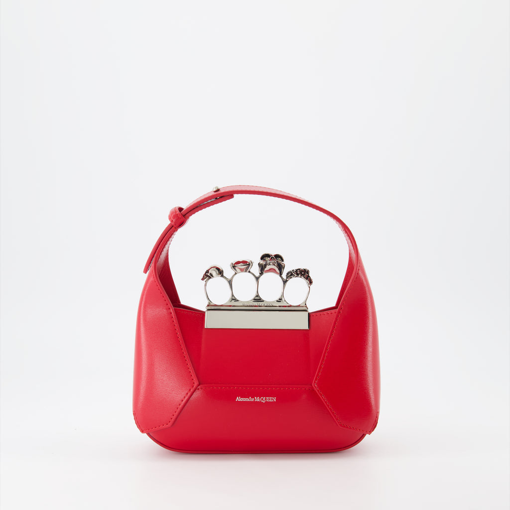 Sacs à main et épaule Mini sac Jewelled hobo Alexander McQueen Rouge Femme