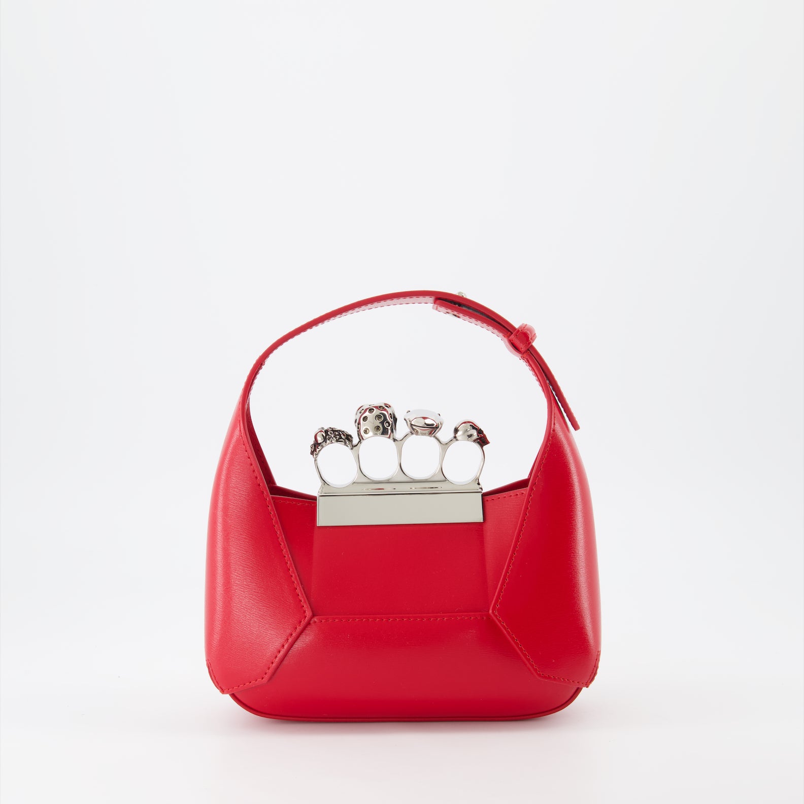 Sacs à main et épaule Mini sac Jewelled hobo Alexander McQueen Rouge Femme