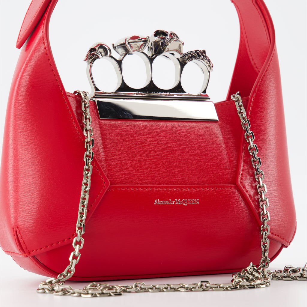 Sacs à main et épaule Mini sac Jewelled hobo Alexander McQueen Rouge Femme